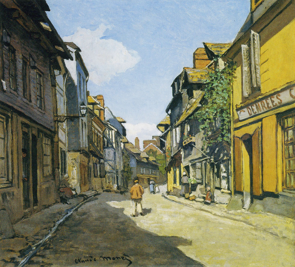 Claude Monet - Rue de la Bavole, Honfleur